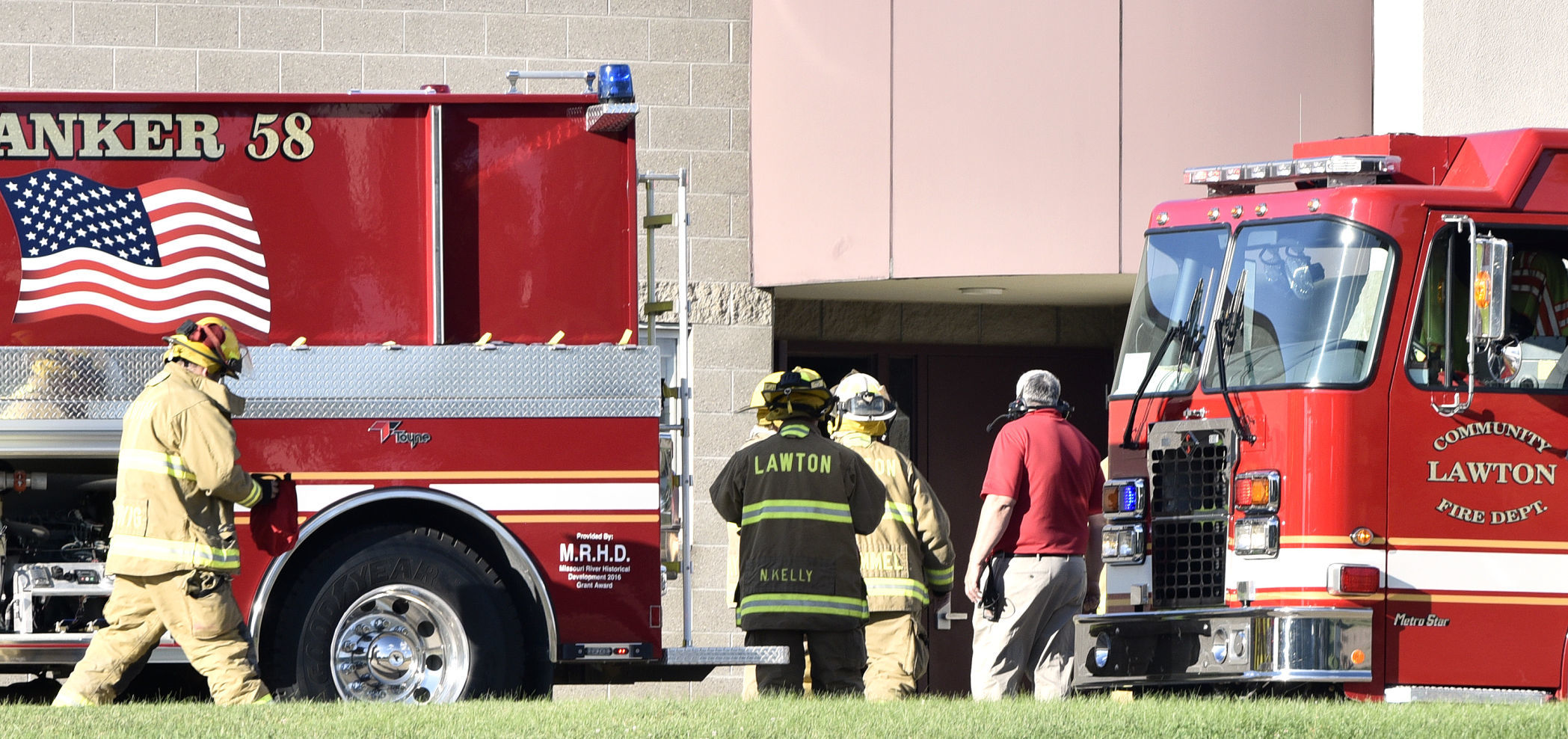 Lawton-Bronson High School fire